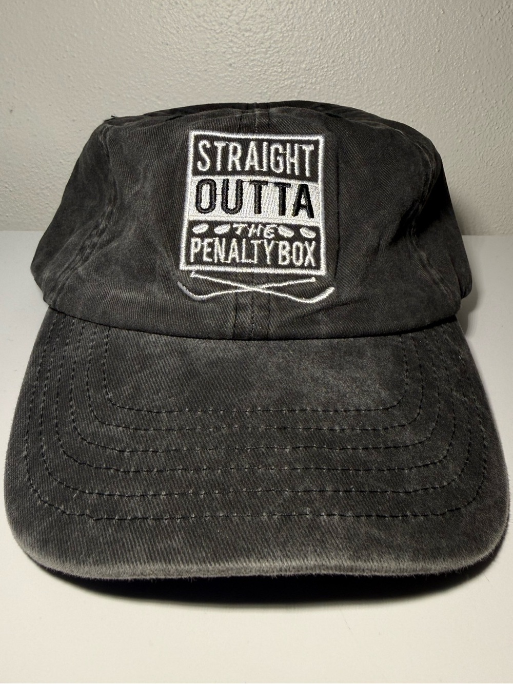 Straight Outta The Penalty Box Flop Fit Strapback